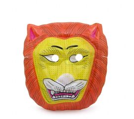 Маска Детская Лев уп. 12 шт пластик, фото 1