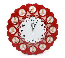 Мультирамка Часы 12 сердечек, фото 1