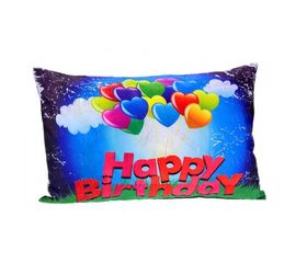Наволочка для подушки 30*50 см happy birhday шарики, 2й сорт, фото 1