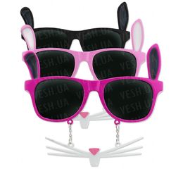 Очки с усами Гламурный Зайчик, фото 1