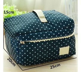 Органайзер для вещей и косметики Romantic 3 цветаСиний в горох, фото 1