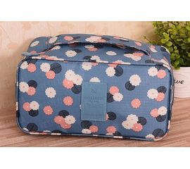 Органайзер в дорогу Qianyecao Travel (Голубой в цветочки), фото 1