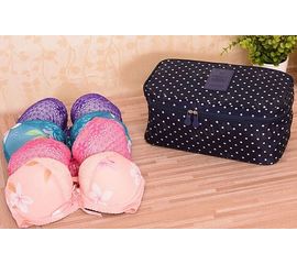 Органайзер в дорогу Qianyecao Travel (Синий в горох), фото 1