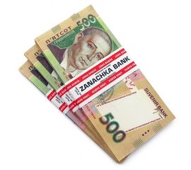 Пачка денег по 500 гривен, фото 1