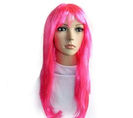 Парик Ровный розовый, фото 1
