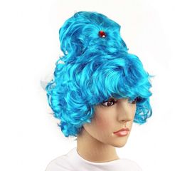 Парик Сказочной Принцессы голубой, фото 1