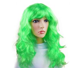 Парик Волнистый зеленый, фото 1