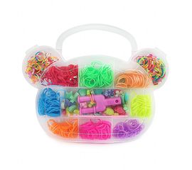 Резиночки для плетения Органайзер 500 шт Мишка, фото 1