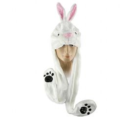 Шапка маска с лапками Заяц, фото 1