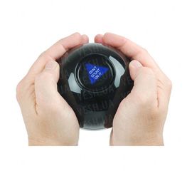 Шар Предсказатель 10см черный англ., фото 1