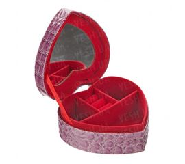 Шкатулка для украшений в виде сердца. Фиолетовая, фото 1