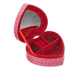 Шкатулка для украшений в виде сердца. Розовая, фото 1