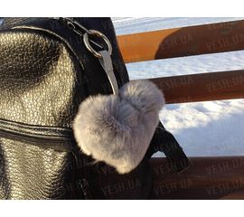 Сердце брелок Luxury. Серый., фото 1