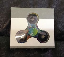 Спиннер с принтами с подшипниками. Зеленый космос, фото 1