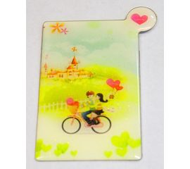 Стильное зеркальце. Пара на велосипеде, фото 1