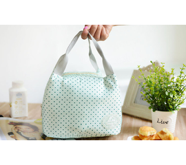 Сумка Wonderful Life с термоэффектом (светло зеленая в горох), фото 1