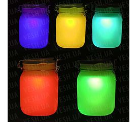 Светильник Солнце в банке Радуга, фото 1