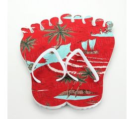 Тапки вьетнамки Лапа (Цвет: КРАСНЫЙ) (38 размер), фото 1