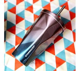 Термокружка &quot;мятая&quot; с трубочкой Starbucks, фото 1