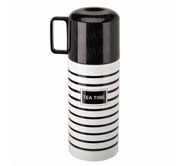 Термос TEA TIME 350 мл. Тонкие полоски, фото 1