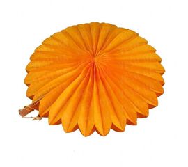 Веерный круг тишью 30 см тыквенный 0010, фото 1