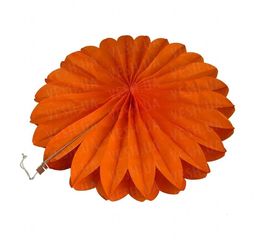 Веерный круг тишью 40 см оранжевый 0011, фото 1