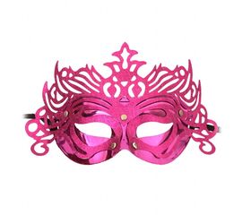 Венецианская маска Изабелла малиновая, фото 1