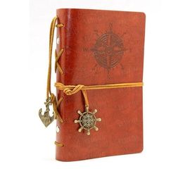 Винтажный блокнот морской тематики красный, фото 1