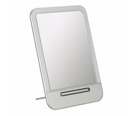 Зеркало с LED подсветкой. Заряжается от USB. Серебристый, фото 1