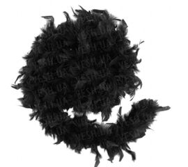 Боа из перьев 40г черное, фото 1