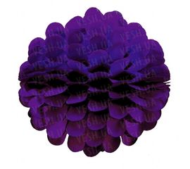 Бумажный шар цветок 20 см фиолетовый 0021, фото 1