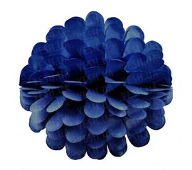 Бумажный шар цветок 20 см лазурно синий 0005, фото 1