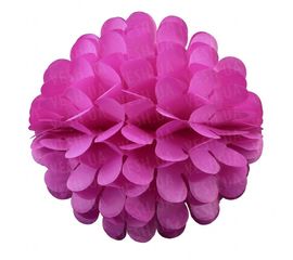 Бумажный шар цветок 30 см малиновый 0009, фото 1