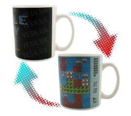 Чашка хамелеон BATTLE CITY, фото 1