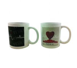 Чашка хамелеон Кардиограмма, фото 1