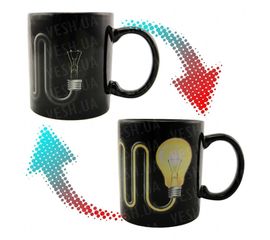 Чашка хамелеон Лампочка с проводом, фото 1