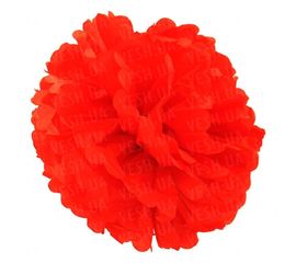 Декор бумажные Помпоны 25 см красный 0007, фото 1