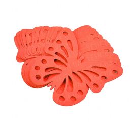 Декор бумажный Бабочки уп. 24шт красный, фото 1