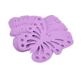 Декор бумажный Бабочки уп. 24шт лиловый, фото 1