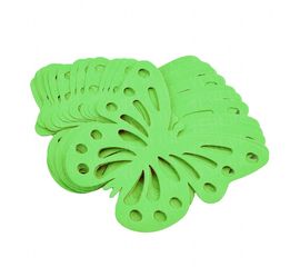 Декор бумажный Бабочки уп. 24шт салатовый, фото 1