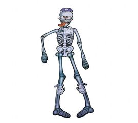 Декор настенный 85 см Скелет с языком, фото 1