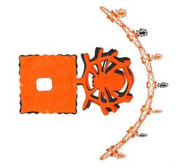 Гирлянда 3D Хэллоуин с подвеской Паук с паутиной, фото 1