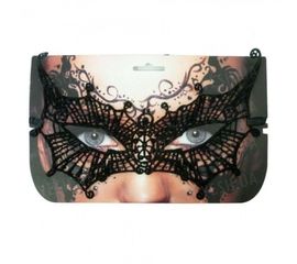 Кружевная маска Секрет Летучей мыши черная, фото 1