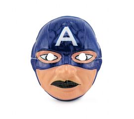 Маска Детская Капитан Америка уп. 12 шт пластик, фото 1