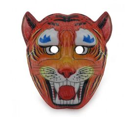 Маска Детская Тигр уп. 12 шт пластик, фото 1
