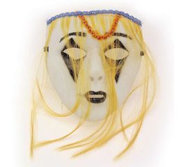 Маска пластик Рене с волосами, фото 1