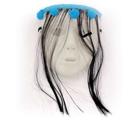 Маска пластик Самара с волосами, фото 1