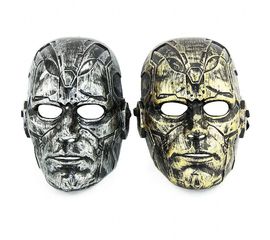 Маска пластик Вижн золото, серебро, фото 1