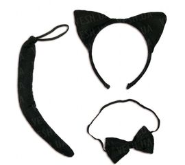 Набор Кошечка ушки, хвост, галстук бабочка, фото 1