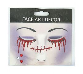 Наклейки для лица Хэллоуин, фото 1